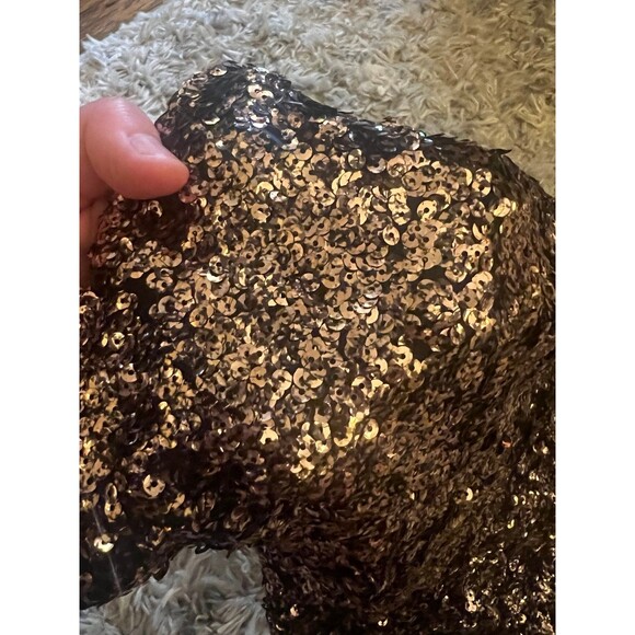 Champagne Sequin Shorts - Picture 4 of 5